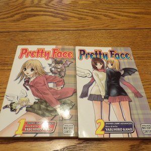 + Lot of 2 Pretty Face Manga Vol 1 & 2 Paperback  (Alice)